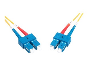 - Cordon de raccordement - mode unique SC (M) pour mode unique SC (M) - 1 m - 1 m - fibre optique - 9 / 125 micromètres - OS2 - démarré, sans