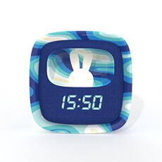 Réveil veilleuse Billy Clock and Light Bleu