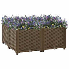 VIDAXL - Carré potager surélevé - 80x80x38 cm - Marron