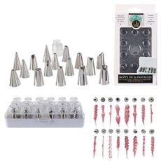 16 douilles à pâtisserie inox adaptateur dressage - kp5426