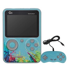 Console rétrogaming Avizar Console émulateur 500 jeux avec Manette Multijoueurs Modèle StreetArt Bleu