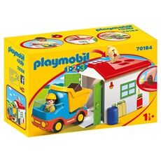 1.2.3 70184 Ouvrier avec camion et garage
