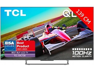 55C728 - Classe de diagonale 55" (54.6" visualisable) TV QLED - Smart TV - Android TV - 4K UHD (2160p) 3840 x 2160 - HDR - LED à éclairage direct,