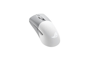 ROG Keris Wireless AimPoint - Souris - pour droitiers - optique - 5 boutons - sans fil, filaire - 2.4 GHz, USB 2.0, Bluetooth 5.1 LE - blanc clair de