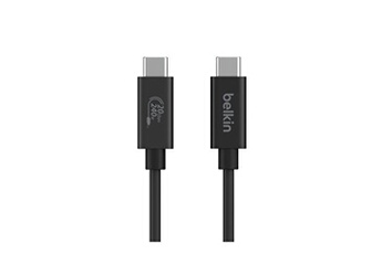 Belkin - Câble USB - 24 pin USB-C (M) pour 24 pin USB-C (M) - USB 2.0 / USB 3.0 / USB 3.2 / USB 4.0 /Thunderbolt 3 / Thunderbolt 4 - 2 m - prise en charge UHD 4K60Hz, Alimentation USB (240 W) -...