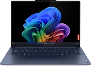 Yoga Slim 7 14Q8X9 14,5 Ecran tactile Copilot+ Snapdragon X Plus 16 Go RAM 512 Go SSD Bleu cosmique