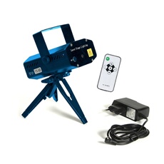 - Laser Disco MP3 avec télécommande - 6 Effets lumineux - Bleu