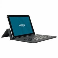 Coque de Protection Folio Universelle avec Clavier Bluetooth français 9-11'", Housse Clavier AZERTY compatible iOS, Windows, Android Noir