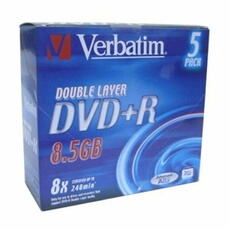 Verbatim DVD+R DL 8.5 Go 8x 240 min par 5 boitier jewel - vue 4