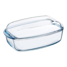 Cocotte rectangulaire Essentials 37 x 22 cm - - Transparent - Verre