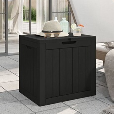 VIDAXL - Coffre de rangement de jardin - 55,5x43x53 cm - Noir