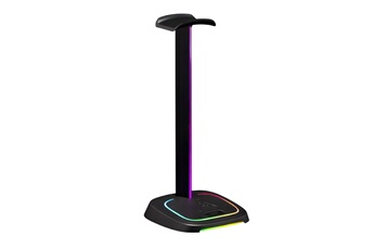 Support casque gaming filaire K Stand Neon RGB Hub Noir