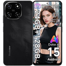Smartphone Blackview 5G Téléphone Portable Débloqué SHARK 6 24Go+128Go/2To 6.67" 50MP+13MP 5000mAh Android 15 Smartphone,Dual SIM,GPS - Bleu