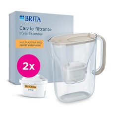 Carafe filtrante BRITA Style Essential Sable Capacité dont deau filtrée 2 filtres Maxtra Pro Expert anti tartre - vue 3