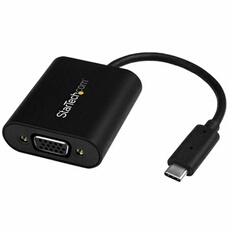 StarTech Adaptateur USB-C vers VGA avec switch pour mode Présentateur - Convertisseur USB Type-C vers HD15 - 1920x1200 - Adaptateur vidéo externe -