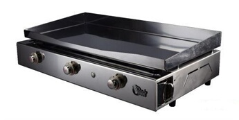 Plancha gaz 3 feux Sevilia tout inox TSMP - SE2-3F