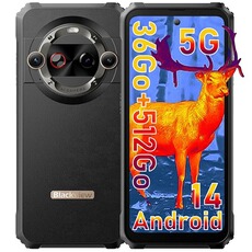 Smartphone Blackview Smartphone Incassable 5G BL9000 Pro 512 Go 6.78" Android 13 - Noir