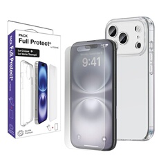Pack 1 TPU transparente + 1 verre trempé 2.5D iPhone 17 Pro max