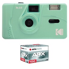 Appareil photo compact Kodak M35 - Appareil Photo Rechargeable 35mm, Objectif Grand Angle Fixe, Viseur optique , Flash Integre, Pile AAA