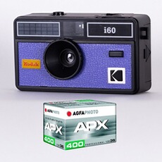 Appareil photo compact Kodak DA00259 - Pack Appareil Photo KODAK i60 et 1 pellicule 100 ISO de 36 poses, Objectif Optique 31 mm, Convient aux films ISO 200/400/800, Pour les
