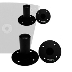 4 adaptateurs ronds: fixation d'enceintes sur pied sono accessoires