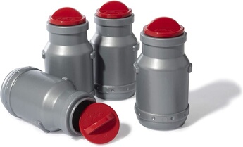 4 pots de lait - accessoire tracteur à pédales