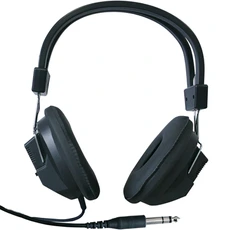 Casque audio GENERIQUE Casque Stéreo Réglable avec oreillettes rembourrée- Jack 6.35mm Cordon 1.7m