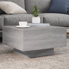 VIDAXL - Table basse - Moderne - Gris - 55x55x31 cm