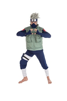 Déguisement Kakashi Adulte Licence Officielle Naruto - Bleu - L