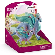 Figurine- 70592 - Bayala - Dragon aux fleurs, maman et bébé