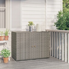 VIDAXL - Armoire de rangement jardin - 100x55,5x80 cm - Gris