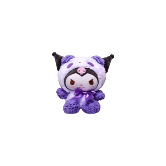 Poupée peluche Hello Kitty - salopette rose et nœud violet23cm Poupée peluche Hello Kitty - salopette rose et nœud violet23cm