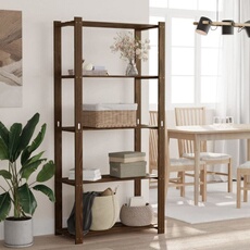VIDAXL - Étagère de rangement - 5 niveaux - Bois de pin - Marron - 80x38x170 cm