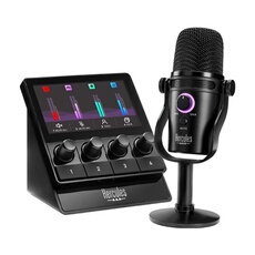 Stream Kit de démarrage - Kit audio pour streaming avec contrôleur Stream 100, micro USB HUD-600 et 3 mois d'abonnement Voicemod Pro