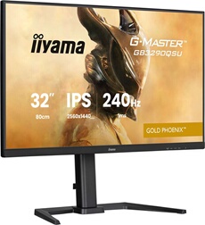 Ecran Gaming 31 5'' G Master GOLD PHOENIX IPS 16:9 2560x1440a240Hz FreeSync PREMIUM reglable en hauteur 400cd Haut parleurs DPHDMI 2.1USB HUB 3.0 1ms Tuner Pc 2K240Hz & Consoles next gen 2K120