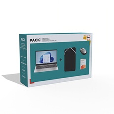 "Pack 14-EP0055 14"" Full HD Intel® Core™ i3 8 Go RAM 512 Go SSD Argent + Souris HP sans fil + Housse HP 14"" + Microsoft 365 personnel 1 an"