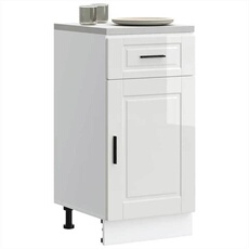 VIDAXL - Armoire de cuisine Porto - Blanc - Buffet de rangement
