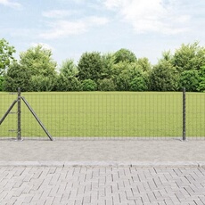 Poteaux de clôture avec plaques de base 13 pcs Ø32mm 70cm en acier galvanisé 42004301