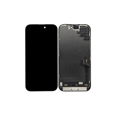 Original Ecran LCD et Vitre Tactile Pulled (PIEC) Noir pour iPhone 16 (Grade A)