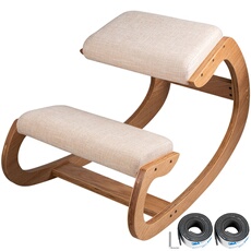 Genou Chaise Capacité 100kg Bois De Bouleau Et Cadre Robuste Facile à Assembler