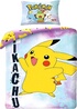 Housse De Couette Pokémon Multicolore Officielle – Parure Lit Double 200x200 Cm + Taie 65x65 Cm