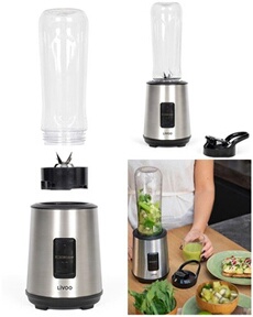 Livoo Mini Blender - 600 ml - 300 W - 2 vitesses - Inox