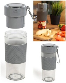 Livoo - Blender portable - 300 ml - Acier inoxydable - Gris