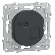 - Prise RJ45 cat.6 STP grade 3 anthracite réseaux VDI - Ovalis - Schneider