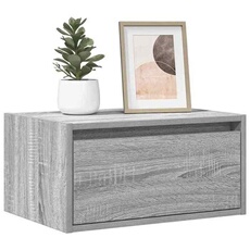 VIDAXL - Table de chevet murale - Lot de 2 - Gris - Sonoma