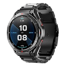 Montre connectée GENERIQUE Montre Connectée - X2 - Bluetooth - GPS - Baromètre - Boussole - Bracelet acier noir