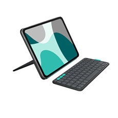 Flip Folio étui clavier pour iPad Pro 11 pouces M4 et iPad Air 11 pouces M2 et M3 5e génération 2024