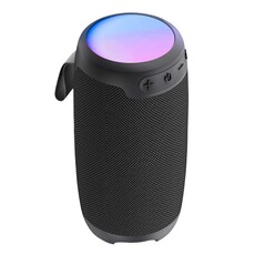 Barre de son Akashi Enceinte Bluetooth 10W Portable Autonomie 10h et LED Multicolore Noir