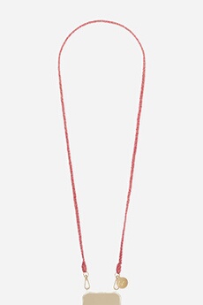 Chaîne de téléphone Vanessa tressée 120 cm