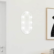 Miroir avec Eclairage LED Mural Miroir de Maquillage Coiffeuse Miroir de Courtoisie Salle de Bain Intérieur 40x20 cm 3102973